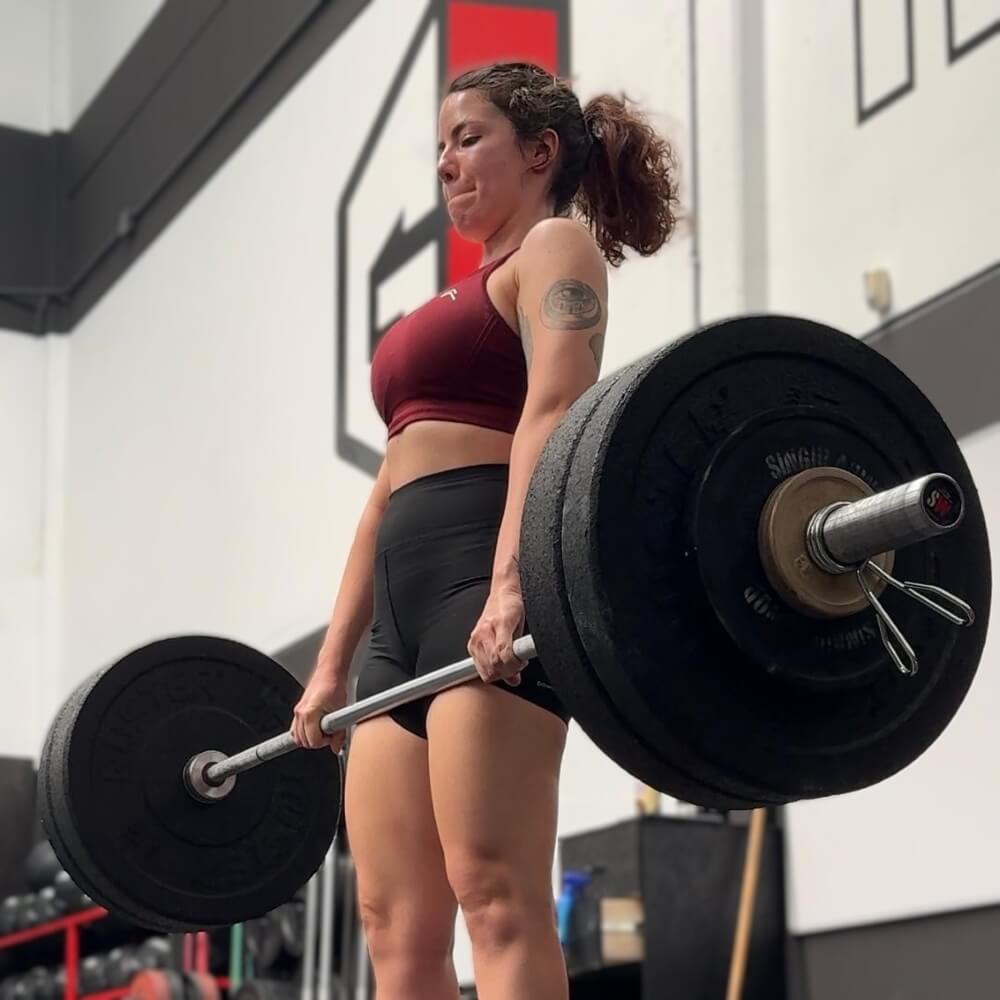 Salomé Padilla haciendo CrossFit